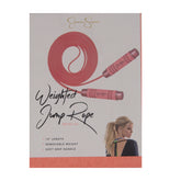 Jessica Simpson 10 FT Metallic Weighted Grip Jump Rope Pink